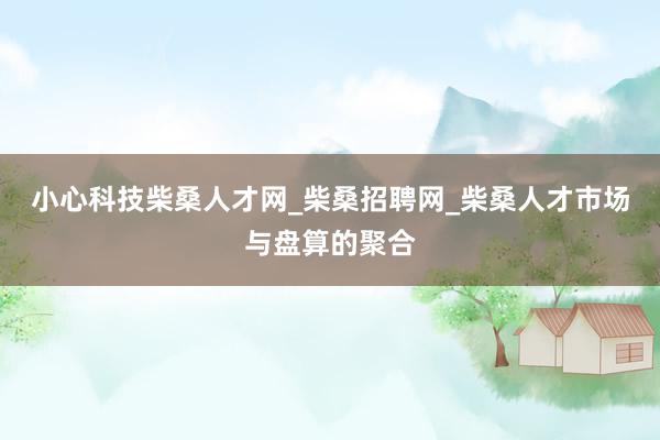 小心科技柴桑人才网_柴桑招聘网_柴桑人才市场与盘算的聚合